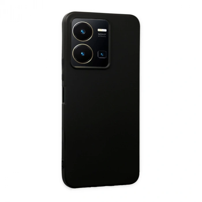 Vivo Y35 Kılıf First Silikon - Siyah