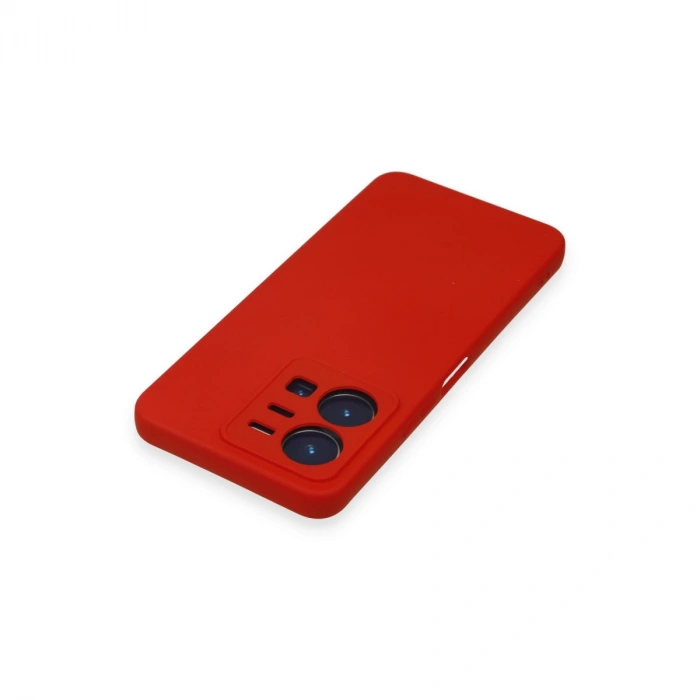 Vivo Y35 Kılıf Nano İçi Kadife Silikon - Kırmızı