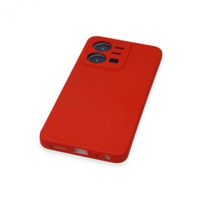 Vivo Y35 Kılıf Nano İçi Kadife Silikon - Kırmızı