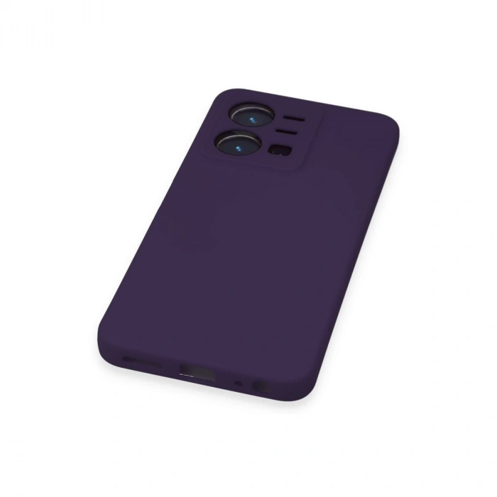 Vivo Y35 Kılıf Nano İçi Kadife Silikon - Mor