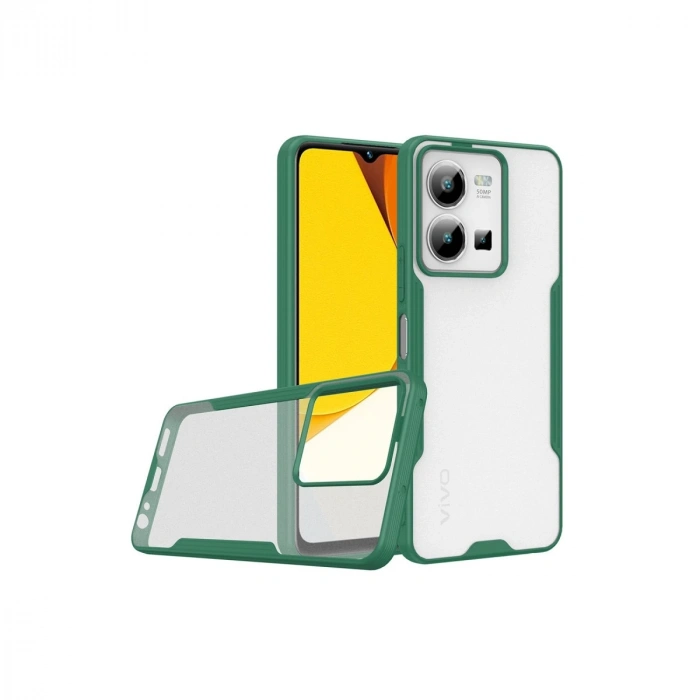 Vivo Y35 Kılıf Platin Silikon - Yeşil