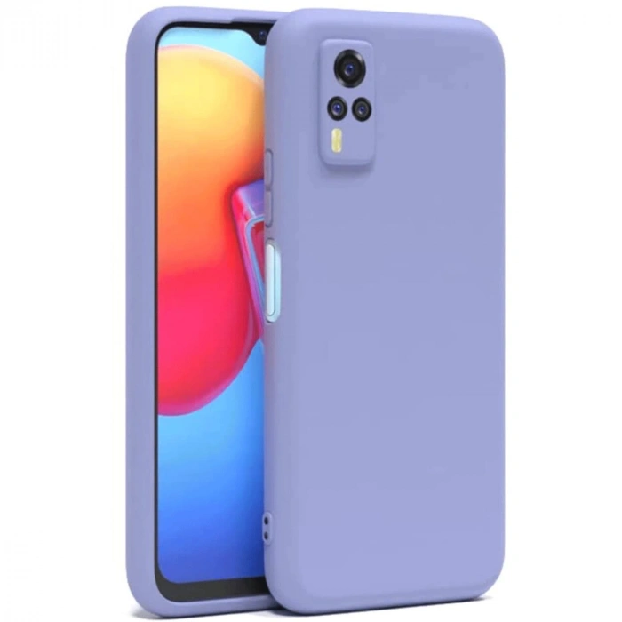 Vivo Y53s Kılıf Nano İçi Kadife Silikon - Lila