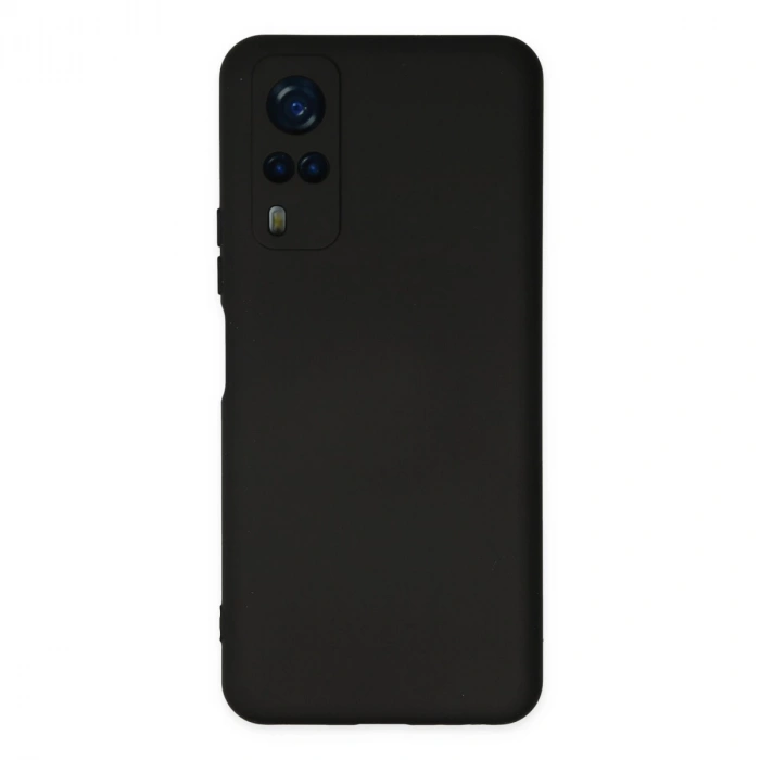 Vivo Y53s Kılıf Nano İçi Kadife Silikon - Siyah