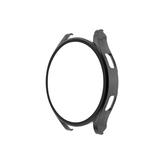 Watch 5 Pro 45mm Wall Camlı Kasa Ekran Koruyucu - Siyah