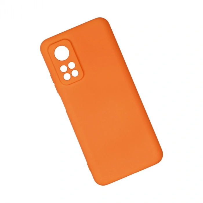 Xiaomi Mi 10t Kılıf Nano İçi Kadife Silikon - Turuncu