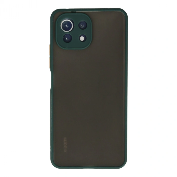 Xiaomi Mi 11 Lite Kılıf Montreal Silikon Kapak - Yeşil