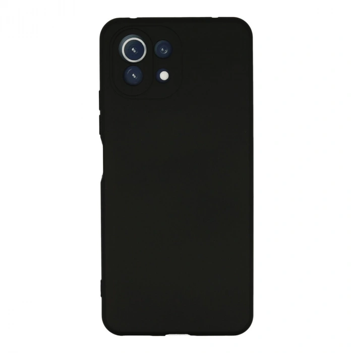 Xiaomi Mi 11 Lite Kılıf Nano İçi Kadife Silikon - Siyah