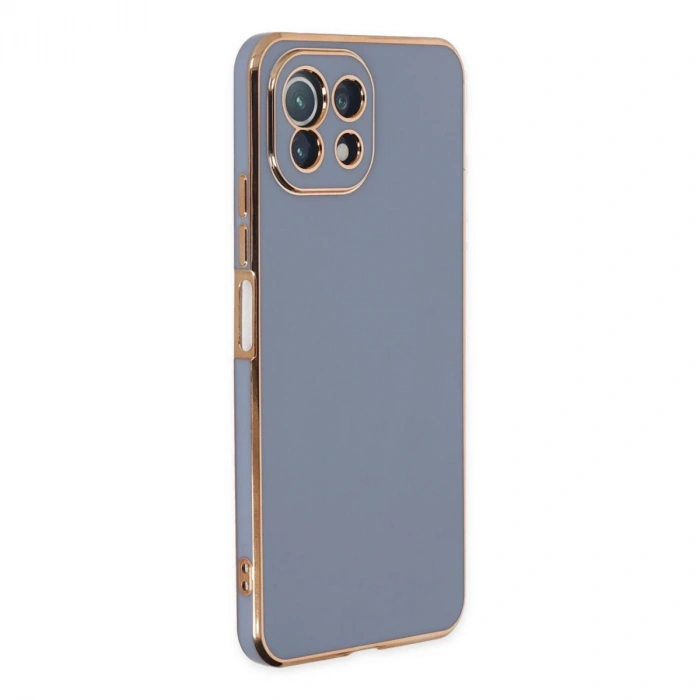 Xiaomi Mi 11 Lite Kılıf Volet Silikon - Mavi