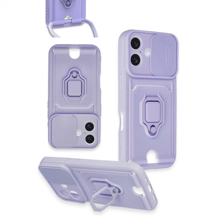 Xiaomi Mi 11 Lite Kılıf Zuma Kartvizitli Yüzüklü Silikon - Siyah