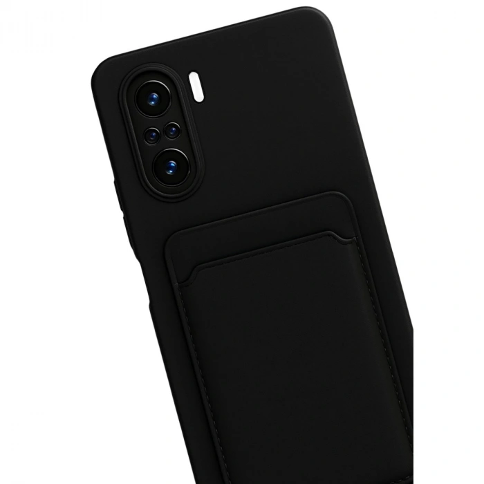 Xiaomi Mi 11i Kılıf Kelvin Kartvizitli Silikon - Siyah