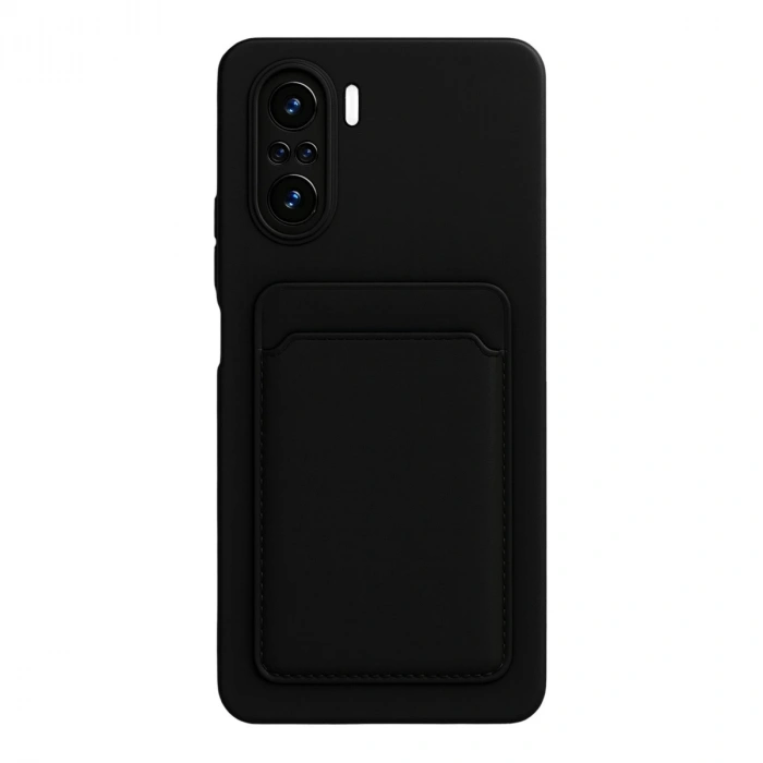 Xiaomi Mi 11i Kılıf Kelvin Kartvizitli Silikon - Siyah