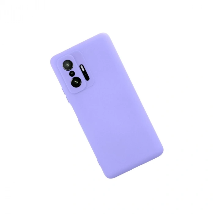 Xiaomi Mi 11t Pro Kılıf Nano İçi Kadife Silikon - Lila