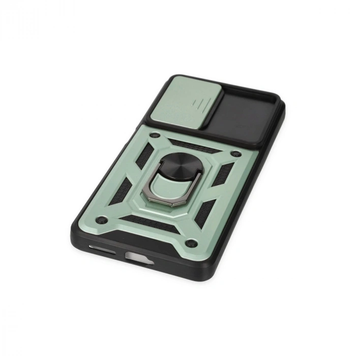 Xiaomi Mi 11t Pro Kılıf Pars Lens Yüzüklü Silikon - Yeşil