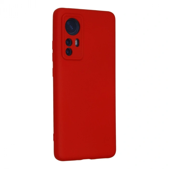Xiaomi Mi 12 Kılıf Nano İçi Kadife Silikon - Kırmızı