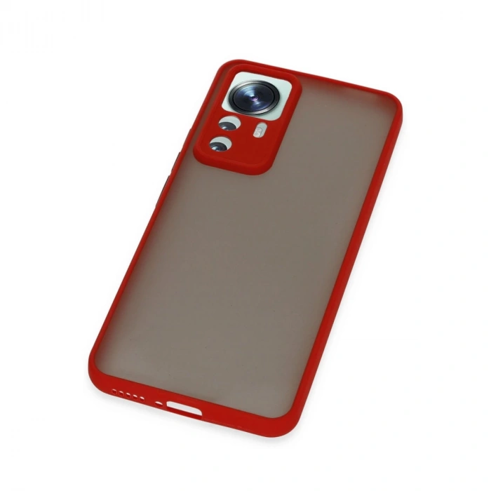 Xiaomi Mi 12t Pro Kılıf Montreal Silikon Kapak - Kırmızı