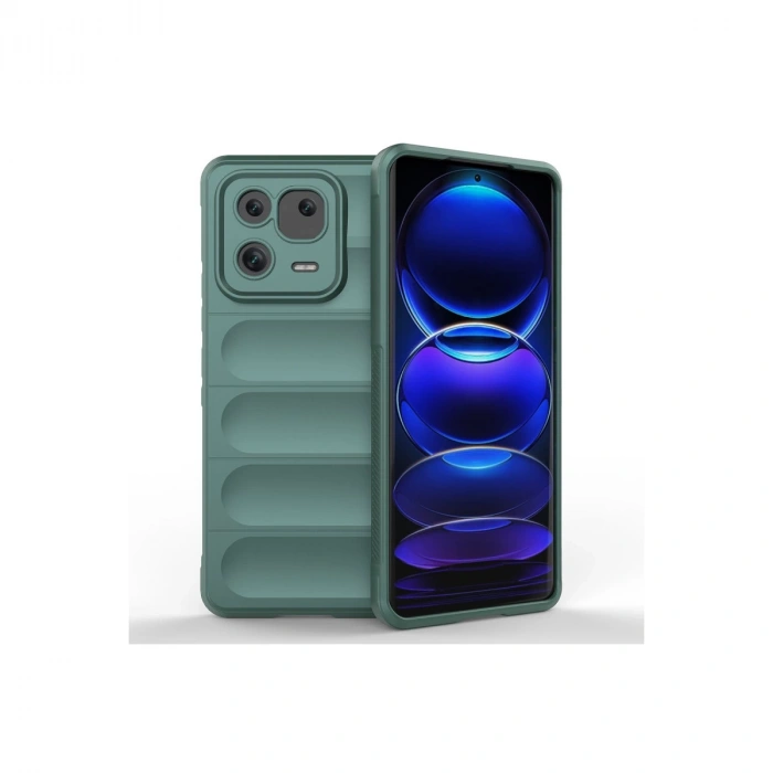 Xiaomi Mi 13 Kılıf Optimum Silikon - Koyu Yeşil