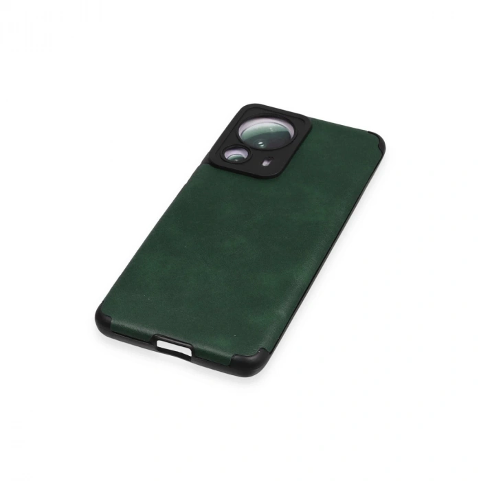 Xiaomi Mi 13 Lite Kılıf Loop Deri Silikon - Yeşil