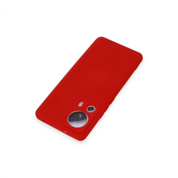 Xiaomi Mi 13 Lite Kılıf Nano İçi Kadife Silikon - Kırmızı