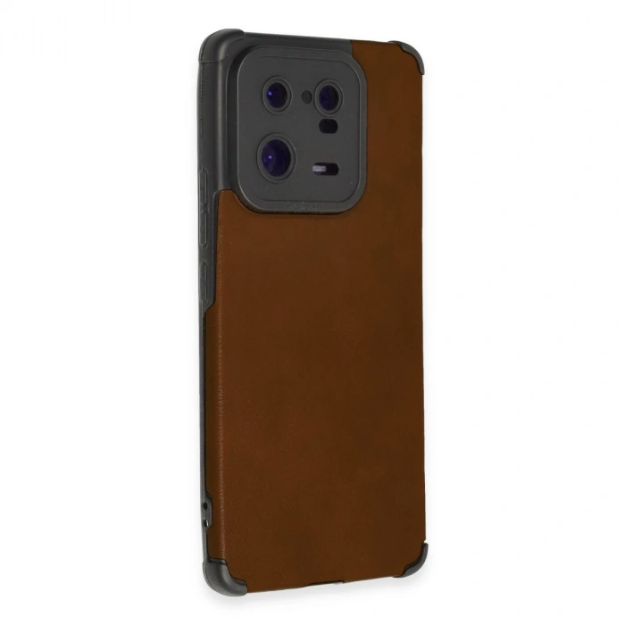 Xiaomi Mi 13 Pro Kılıf Loop Deri Silikon - Kahverengi