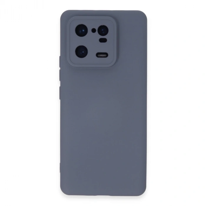 Xiaomi Mi 13 Pro Kılıf Nano İçi Kadife Silikon - Gri