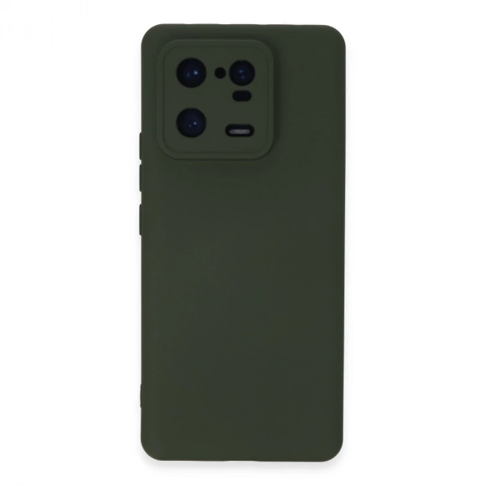Xiaomi Mi 13 Pro Kılıf Nano İçi Kadife Silikon - Koyu Yeşil
