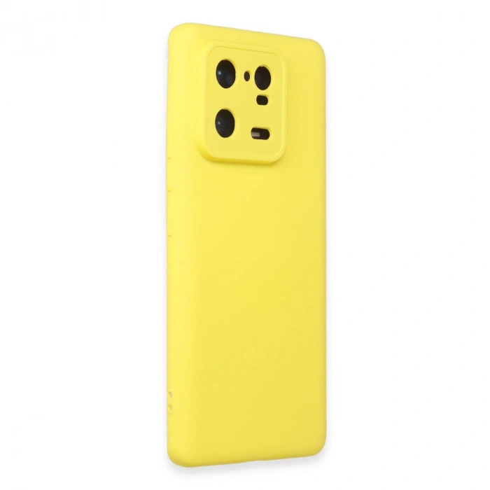 Xiaomi Mi 13 Pro Kılıf Nano İçi Kadife Silikon - Sarı