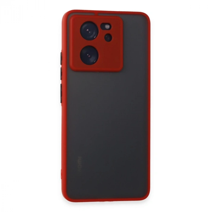 Xiaomi Mi 13t Pro Kılıf Montreal Silikon Kapak - Kırmızı