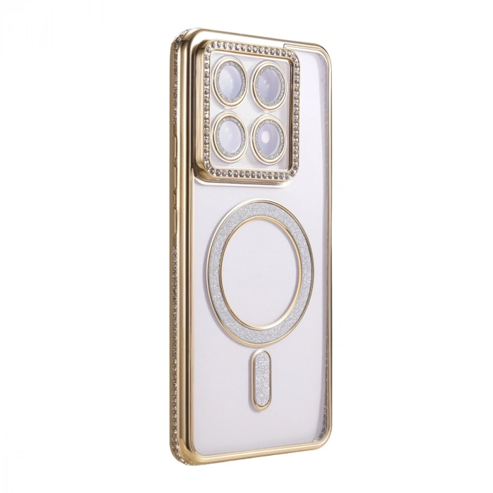 Xiaomi Mi 14t Pro Joke Simli Magneticsafe Kılıf - Gold