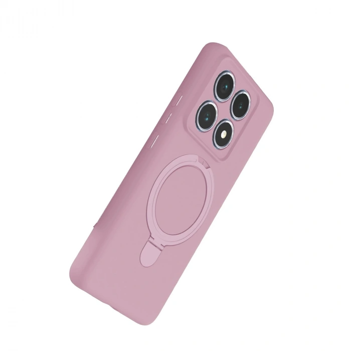 Xiaomi Mi 14t Pro Regal Magsafe Standlı Kapak - Açık Pembe