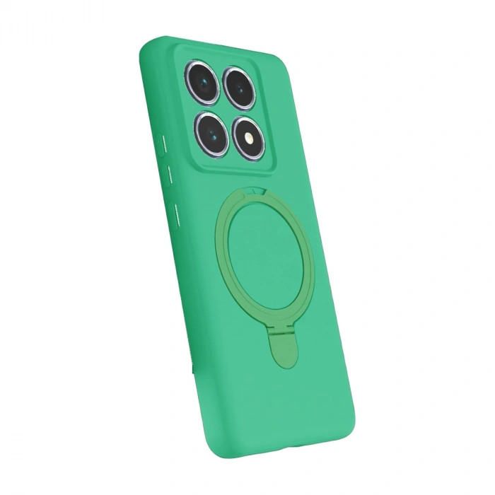 Xiaomi Mi 14t Pro Regal Magsafe Standlı Kapak - Yeşil
