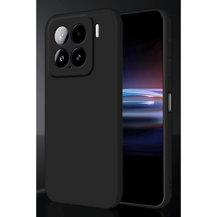 Xiaomi Mi 15 Pro Kılıf Nano İçi Kadife Silikon - Siyah