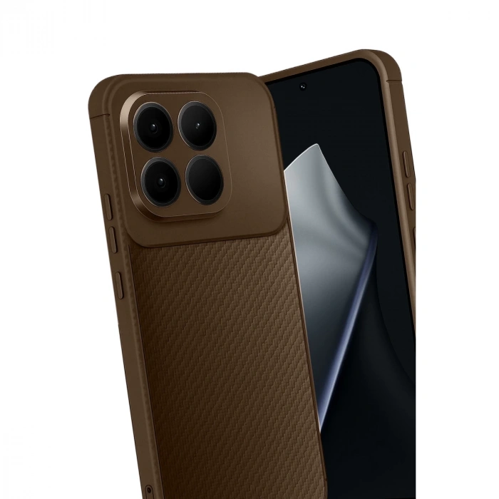 Xiaomi Mi 15t Auto Focus Karbon Kapak - Kahverengi