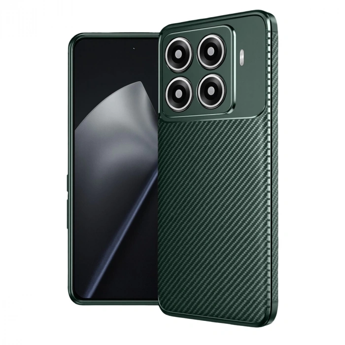 Xiaomi Mi 15t Pro Auto Focus Karbon Kapak - Koyu Yeşil