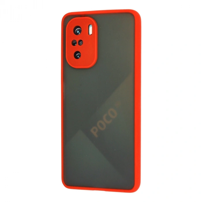 Xiaomi Poco F3 Kılıf Montreal Silikon Kapak - Kırmızı