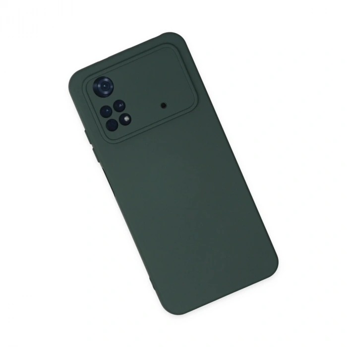 Xiaomi Poco M4 Pro 4g Kılıf Nano İçi Kadife Silikon - Koyu Yeşil