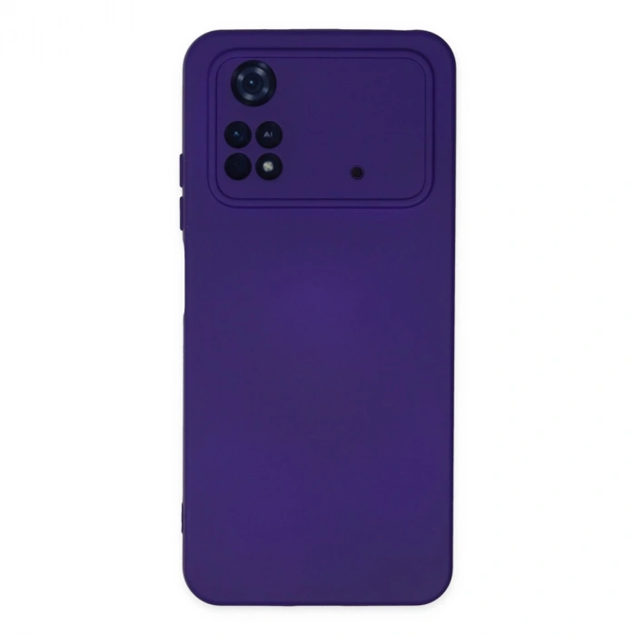 Xiaomi Poco M4 Pro 4g Kılıf Nano İçi Kadife Silikon - Mor