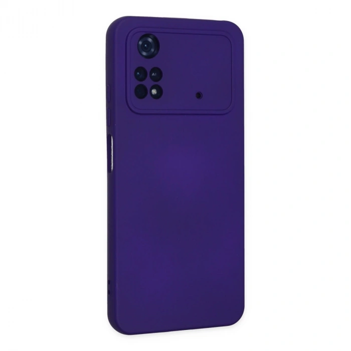 Xiaomi Poco M4 Pro 4g Kılıf Nano İçi Kadife Silikon - Mor