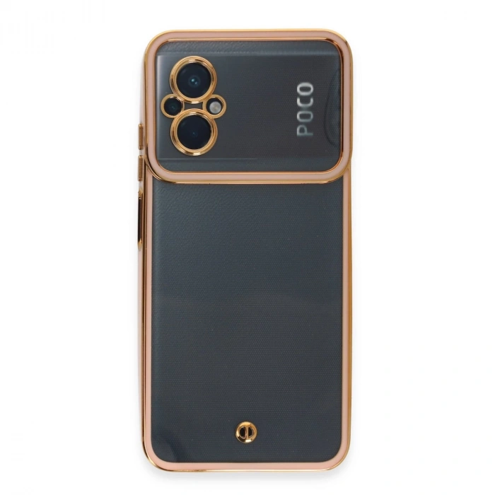 Xiaomi Poco M5 Kılıf Liva Lens Silikon - Rose