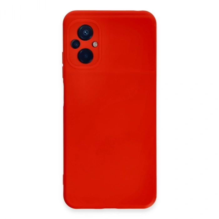 Xiaomi Poco M5 Kılıf Nano İçi Kadife Silikon - Kırmızı