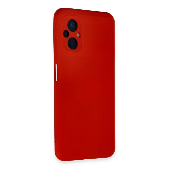 Xiaomi Poco M5 Kılıf Nano İçi Kadife Silikon - Kırmızı