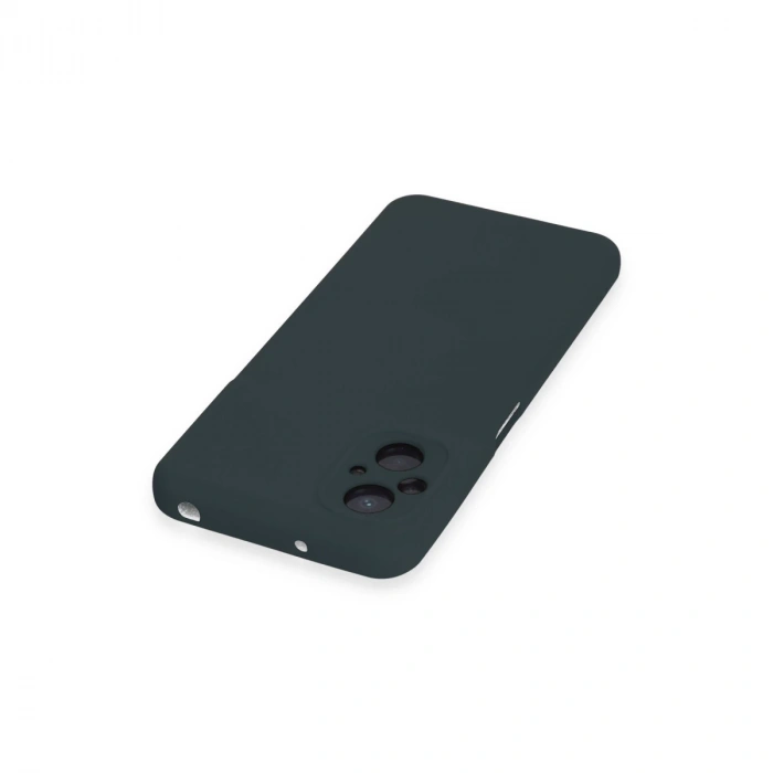 Xiaomi Poco M5 Kılıf Nano İçi Kadife Silikon - Koyu Yeşil