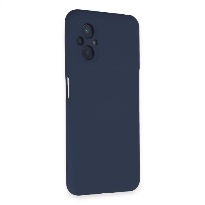 Xiaomi Poco M5 Kılıf Nano İçi Kadife Silikon - Lacivert