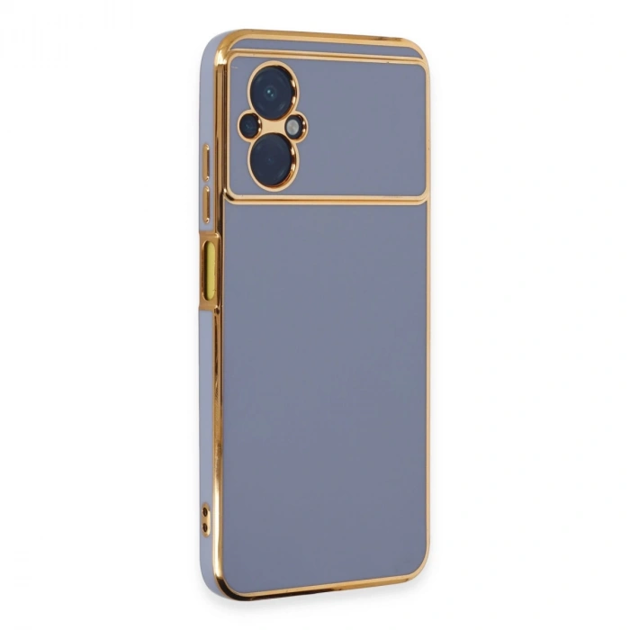 Xiaomi Poco M5 Kılıf Volet Silikon - Mavi