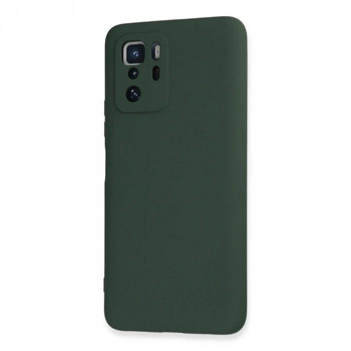 Xiaomi Poco X3 Gt Kılıf Nano İçi Kadife Silikon - Koyu Yeşil