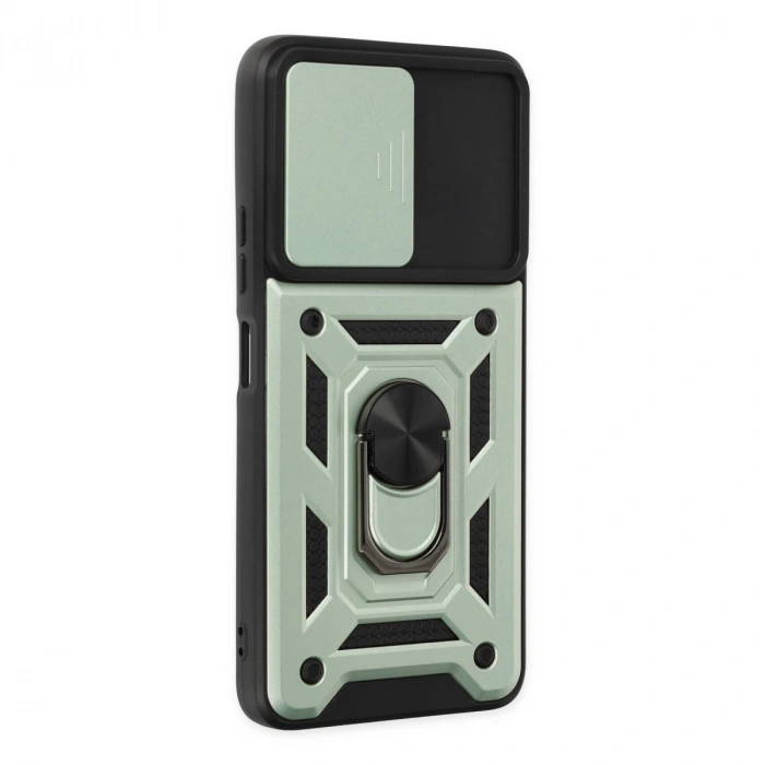 Xiaomi Poco X3 Gt Kılıf Pars Lens Yüzüklü Silikon - Yeşil