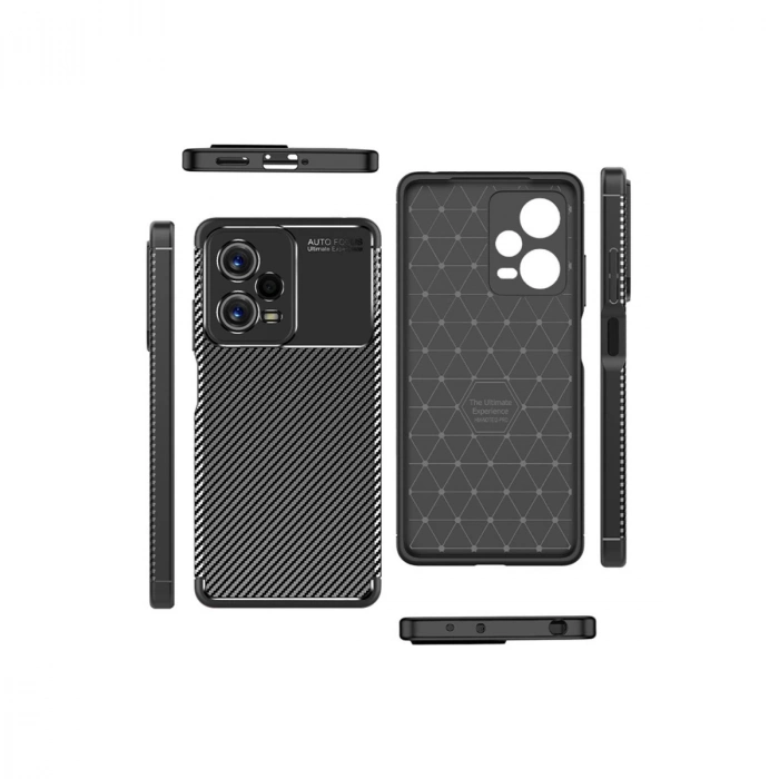 Xiaomi Poco X5 5g Kılıf Auto Focus Karbon Kapak - Siyah