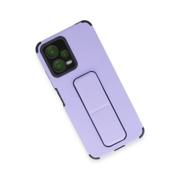 Xiaomi Poco X5 5g Kılıf Mega Standlı Silikon - Lila