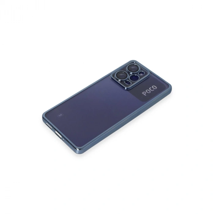Xiaomi Poco X5 Pro 5g Kılıf Razer Lensli Silikon - Açık Mavi