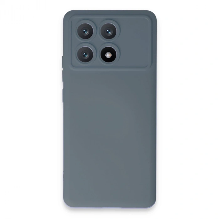 Xiaomi Poco X6 Pro Kılıf Nano İçi Kadife Silikon - Gri