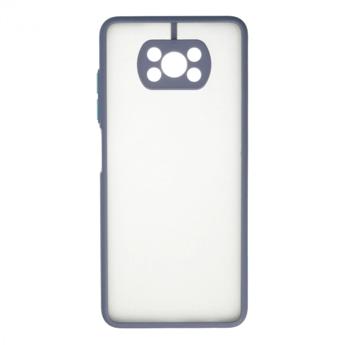 Xiaomi Pocophone X3 Kılıf Montreal Silikon Kapak - Gri